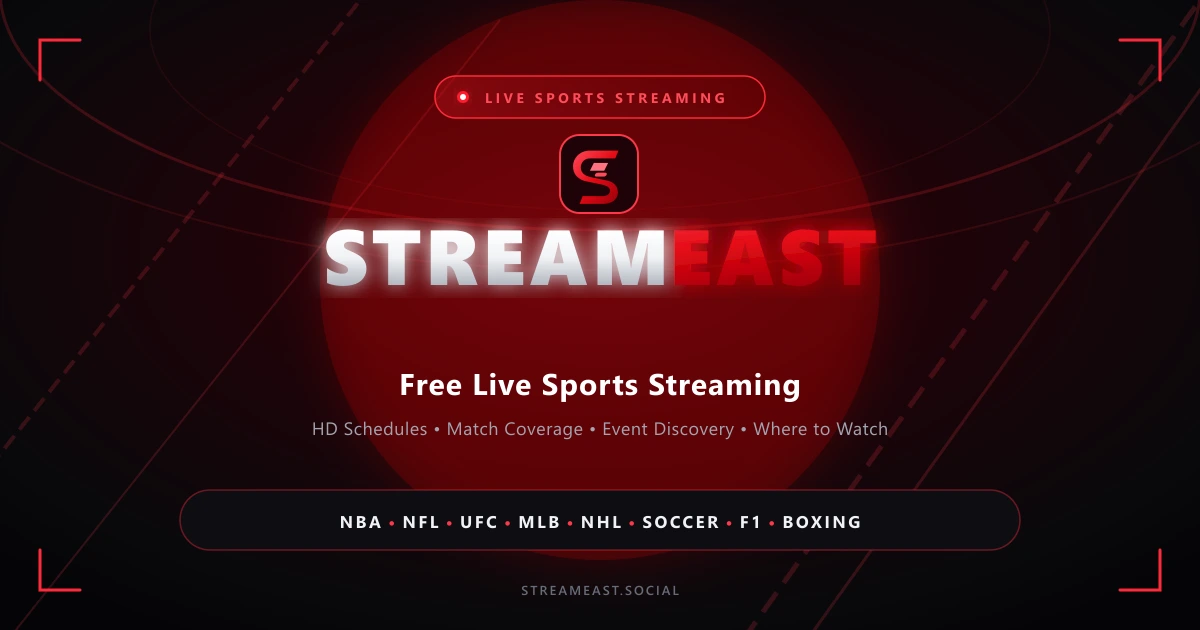 StreamEast Free Live Sports Streaming HD Interface